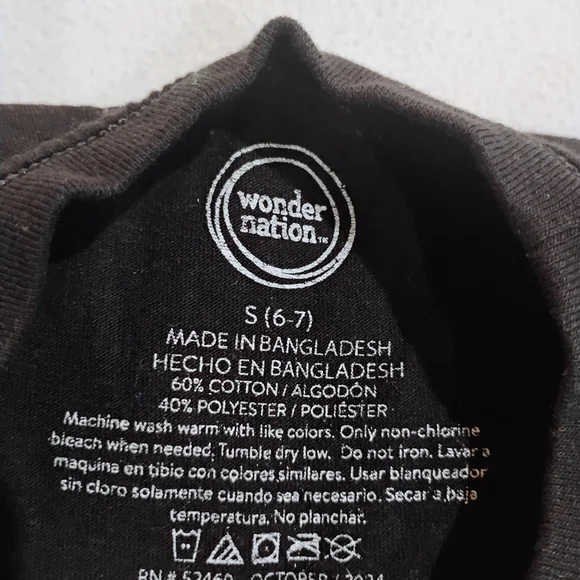 Wonder Nation Black Tee with Blue Controller and Pink Accents - Picture 3 of 6